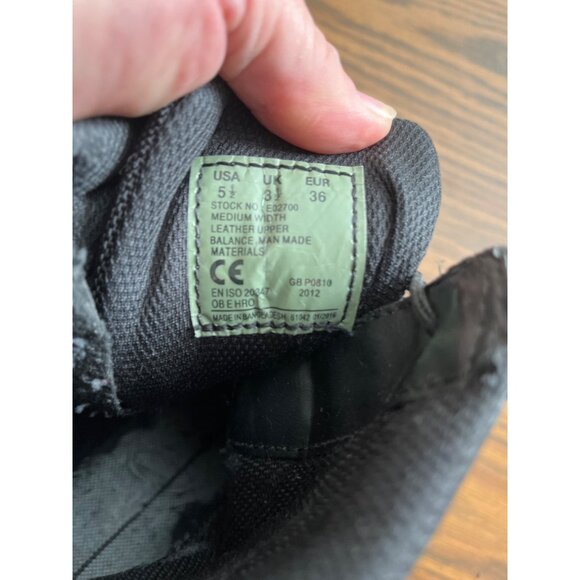 Bates black lace up side zip combat boots size 5.5 - Picture 6 of 7